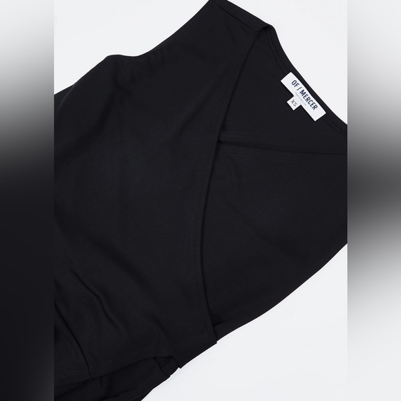 NWT Of Mercer Black Astor Wrap Dress MEDIUM - Picture 6 of 8